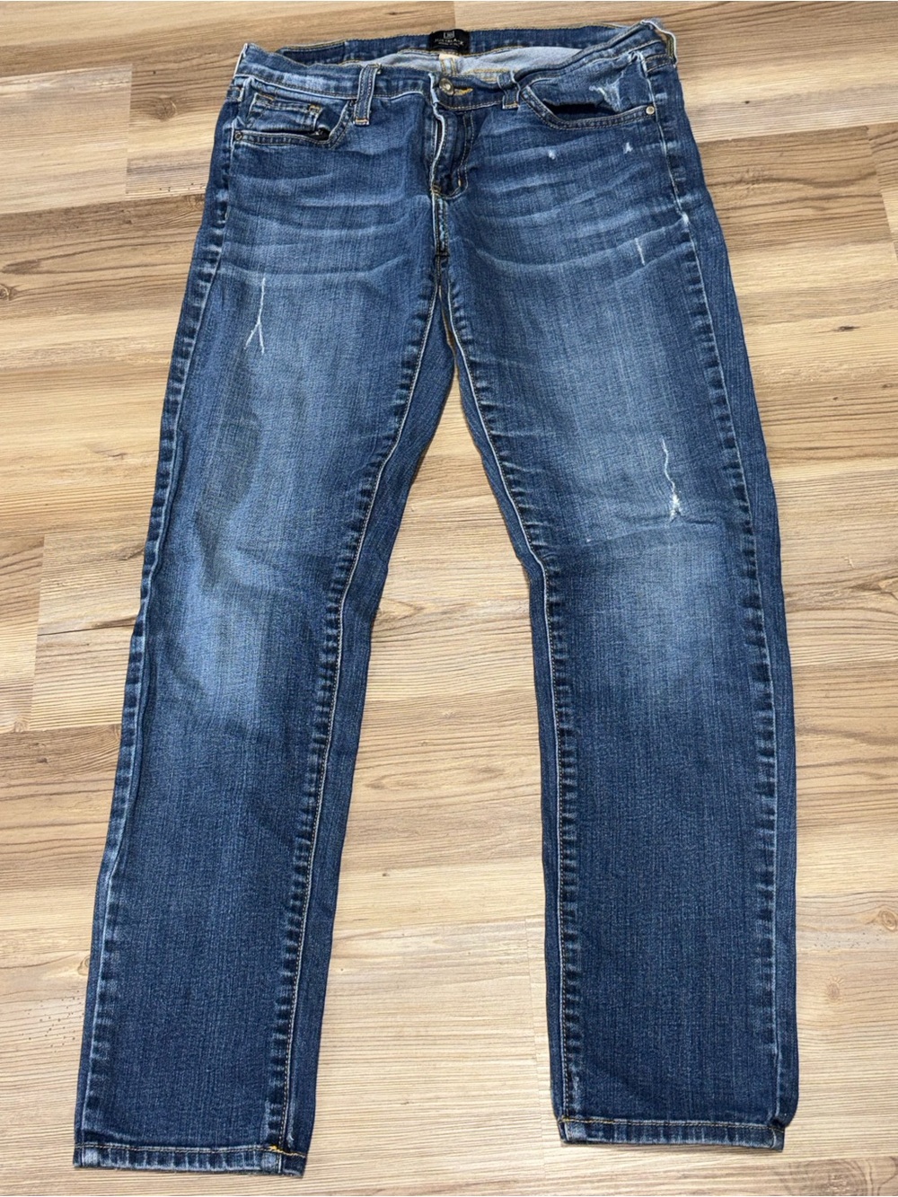 just black Classic Medium Wash Straight Leg Jeans